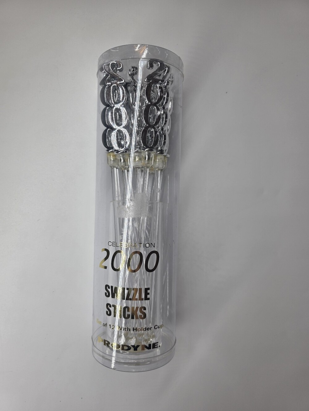 Vintage Prodyne Year 2000 Swizzle Sticks Set of 12 Y2K Millennium Barware